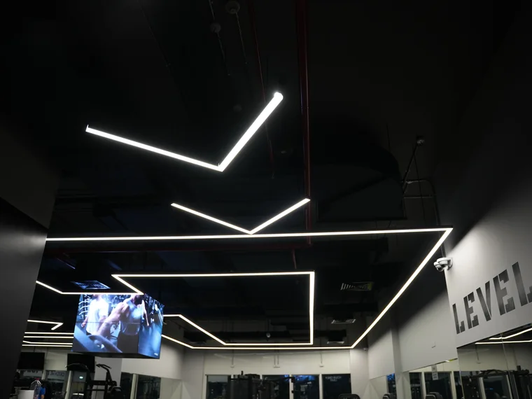 Al-Serh Gym, Sharjah — lighting by AL SHOLA ALMODEA