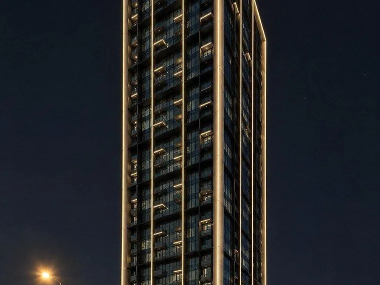 Alfal Tower, Dubai — facade lighting by AL SHOLA ALMODEA