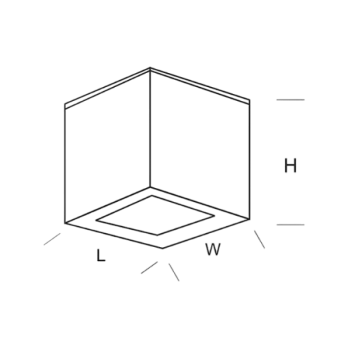 Luna Luce Italia LL-1017-S Outdoor GU10 Spotlight Housing (IP65)
